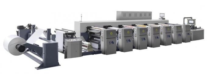 High Speed CE Automatic Hot Air IR Drying 6 Color Roll To Roll Flexo Printing Machine 0