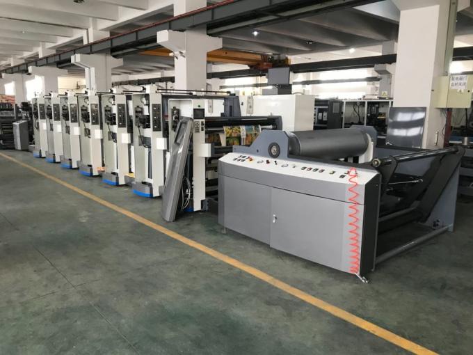Hot Air IR Drying Art Paper / Chrome Paper Flexo Printing Press for Customized Requests 7