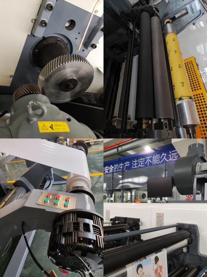 Single Faced Printing Unit Type 6 Colors Flexographic Machine for Paper Plate Varnishing 0