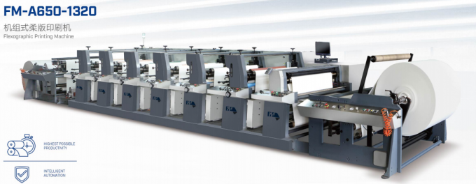 2 Colors Flexographic Printing Machine 1020mm With Ceramic Anilox Roller And UV IR Dryer 0