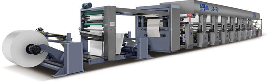 Good price FM-S1450 Wide Web Paper Box Preprint Flexo Printing Machine With Servo Control online