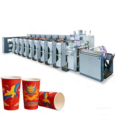 Good price high lines anilox roller flexo printing machine paper cup printing machine online