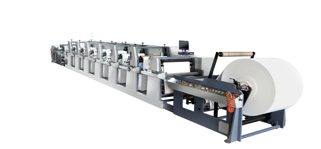 Power Supply 380V 3pH 50Hz Fengming Six Color Unit Type Paper Flexo Printing Machine