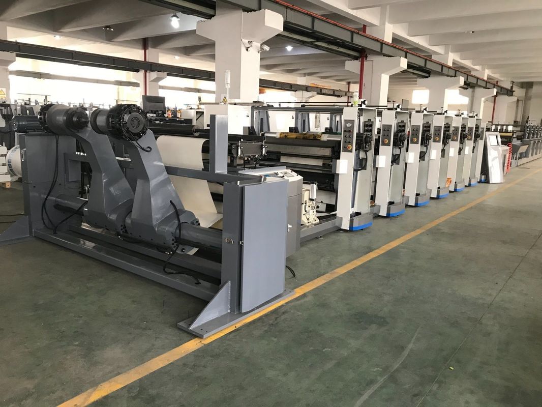 PE Coated Double Flexo Printing Machine with 100mm Web Roller Diameter and UV IR Dryer