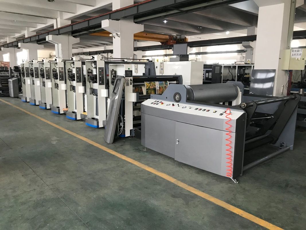 PE Coated Double Flexo Printing Machine with 100mm Web Roller Diameter and UV IR Dryer