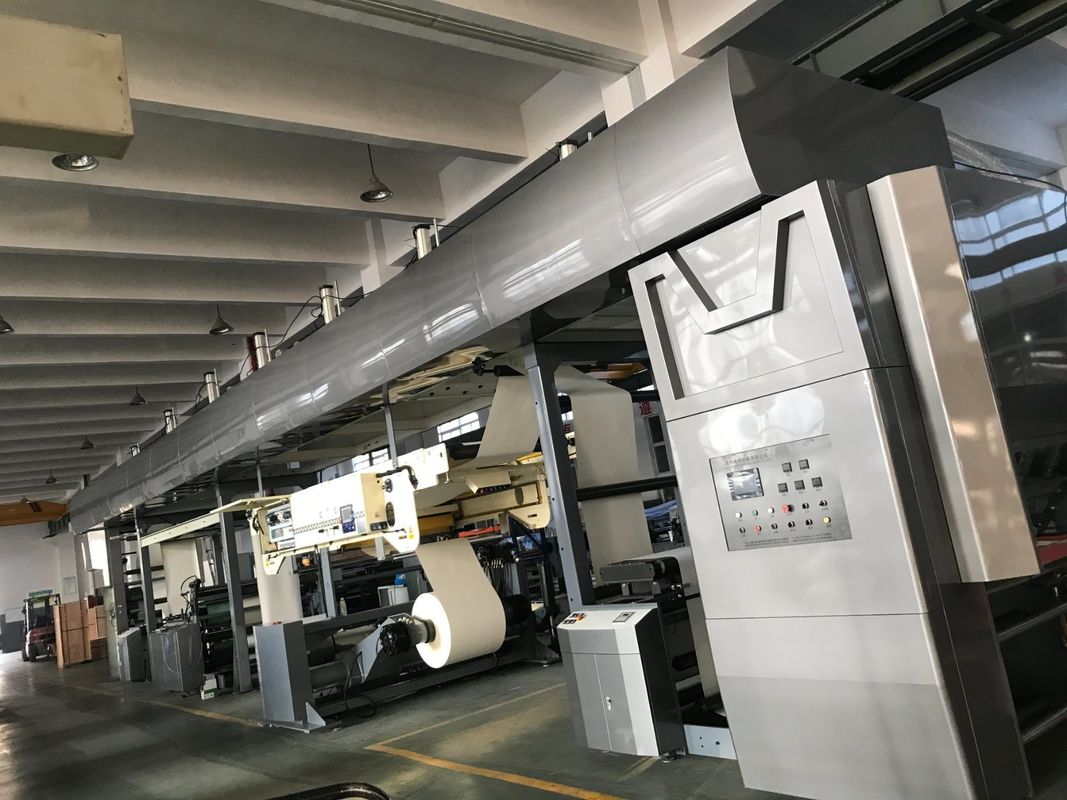 High Speed Non Stop Lap Joint Paper Coating Machine For Thin Paper Type