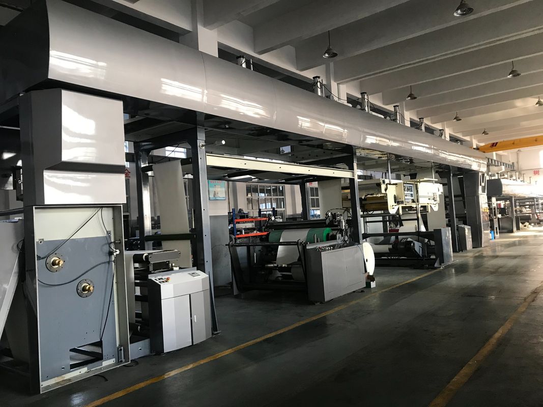 High Speed Non Stop Lap Joint Paper Coating Machine For Thin Paper Type