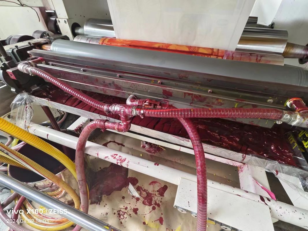 Vertical Type Cascading Flexographic Printing Machine For Paper Non Woven Materials