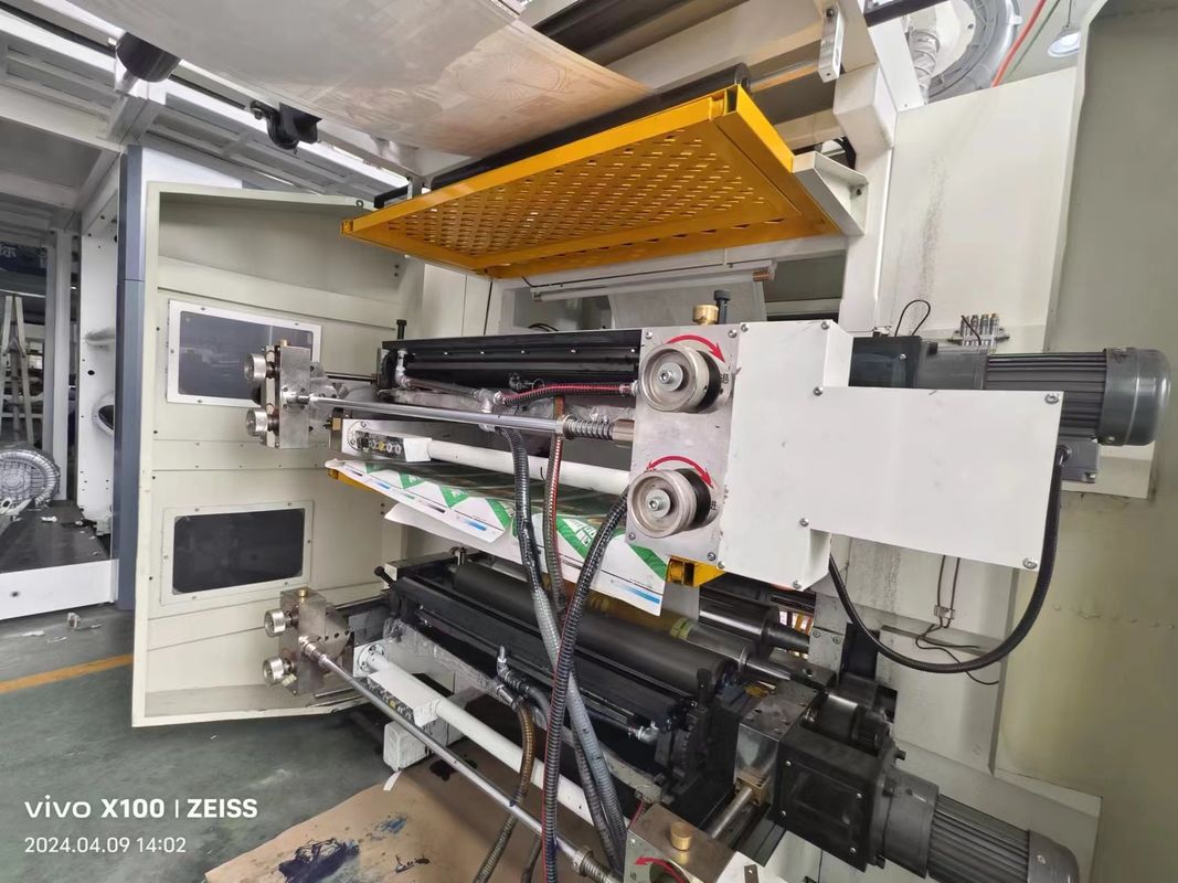 Vertical Type Cascading Flexographic Printing Machine For Paper Non Woven Materials