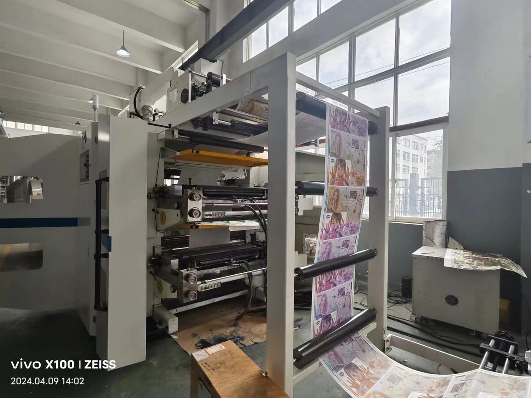 Vertical Type Cascading Flexographic Printing Machine For Paper Non Woven Materials