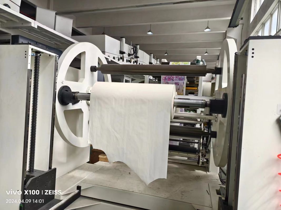 Vertical Type Cascading Flexographic Printing Machine For Paper Non Woven Materials