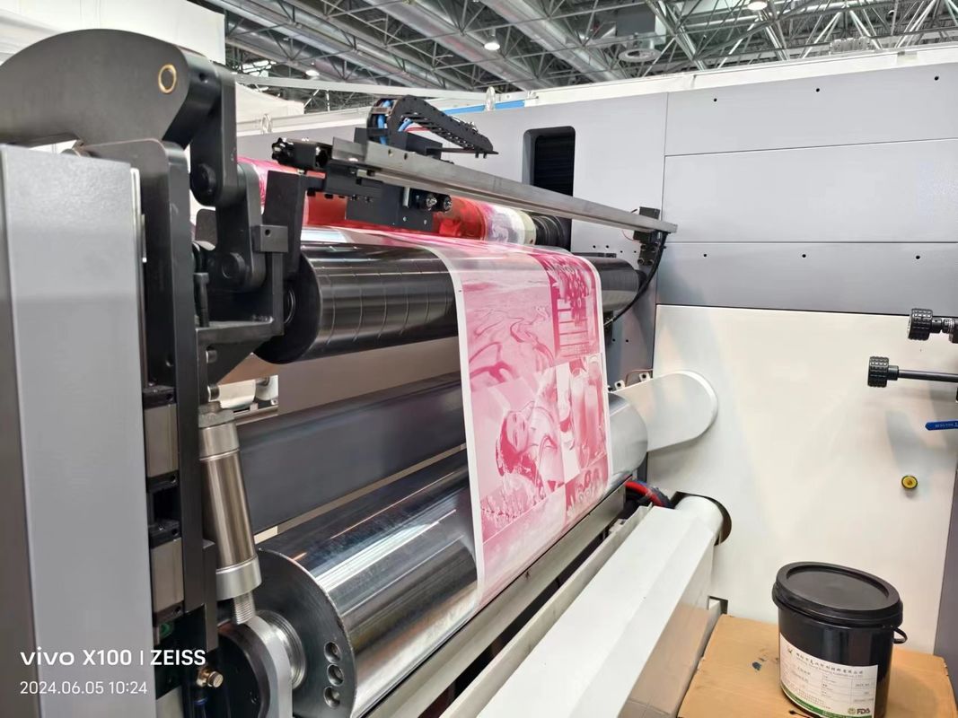 Sleeve Type Flexo Printing Machine with Infeed and Outfeed Sections for Smooth Operation