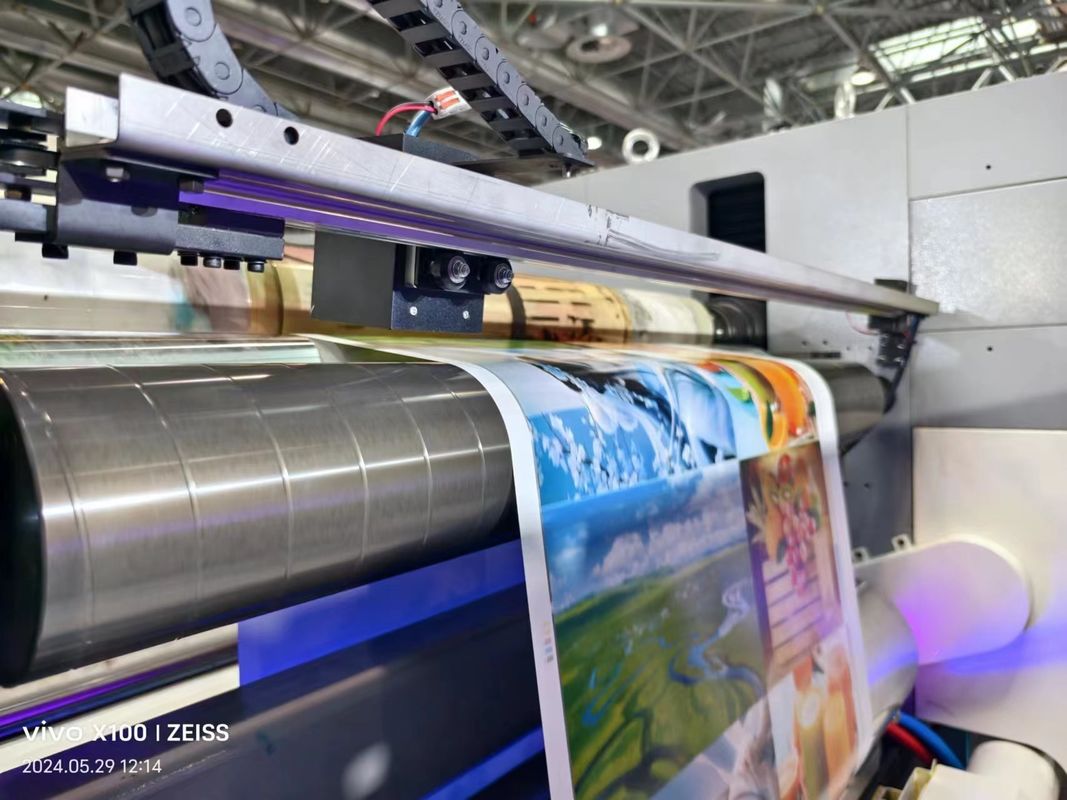 UV Servo Flexo Printing Machine 1350mm Roll-to-Roll Paper Cups New Condition Card Printer In-Line Gear Printing Shops