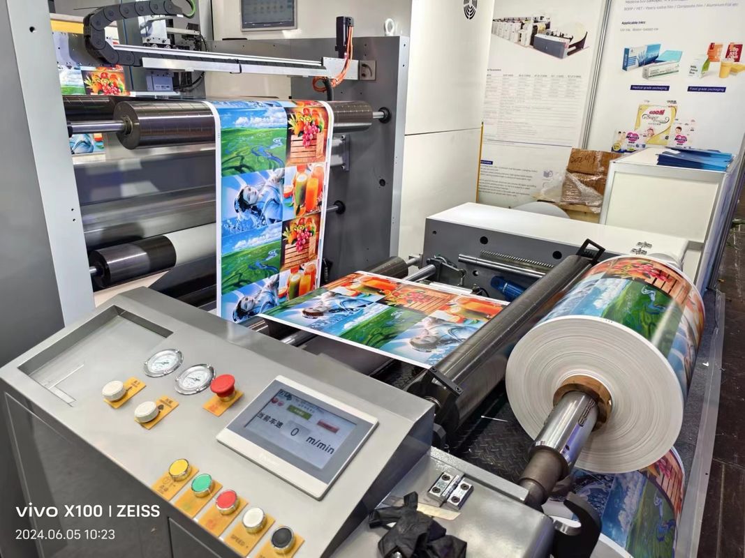 High Speed 4 Color Flexo Printing Machine Roll To Roll Flexographic Printing Machine Flexographic Printer