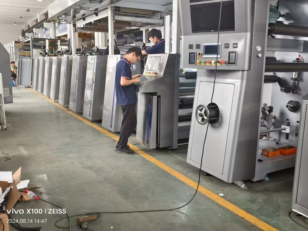automatic Flexo Printing Machine Plastic Film and Paper label unit type flexo printing machine Colors