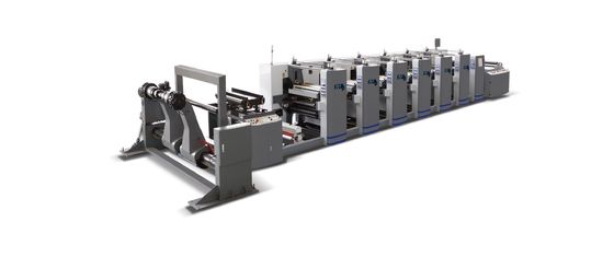PE Coated Double Flexo Printing Machine with 100mm Web Roller Diameter and UV IR Dryer