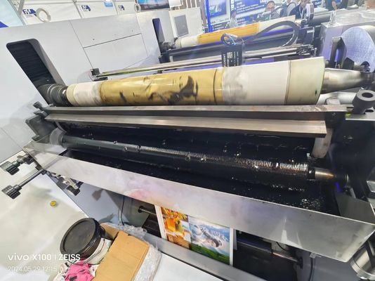 Food Paper Hamburger Box Flexo Graphic Printing Machine Hamburger Box Making Machine