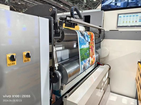Sleeve Type Flexo Printing Machine with Infeed and Outfeed Sections for Smooth Operation